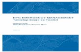 NYC EMERGENCY MANAGEMENT Tabletop Exercise Toolkit