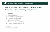 EBS Financial System Orientation