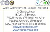 Waste Water Recycling / Septage Processing PhD, University ...