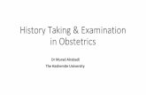 History Taking & Examination in Obstetrics