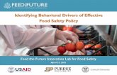 Identifying Behavioral Drivers of Effective Food Safety Policy