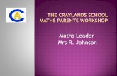Maths Leader Mrs R. Johnson