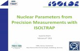 Nuclear Parameters from Precision Measurements with ISOLTRAP