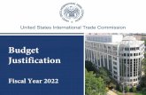 Budget Justification Fiscal Year 2022 - USITC