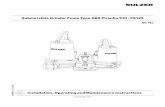 ubmersible rinder Pump pe BS Piranh a 1 PE125