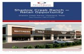 Shadow Creek Ranch — Retail Opportunity