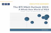 BTI M&A Outlook 2022 Executive Summary