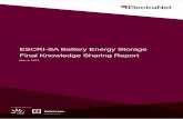 ESCRI-SA Battery Energy Storage Final Knowledge Sharing Report