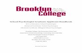 School Psychologist Graduate Applicant Handbook