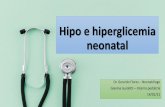 Hipo e hiperglicemia neonatal - salud infantil