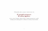 Forgiveness Principles
