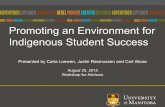 Promoting an Environment for Indigenous Student Success