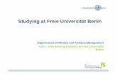 Studying at Freie Universität Berlin