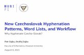 New Czechoslovak Hyphenation Patterns, Word Lists, and