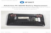 ASUS Eee PC 900HD Battery Replacement