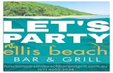 Celebrate at one of Australia’s ... - Ellis Beach Bar Grill