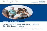 Social Prescribing and NHS Facilities Report Summary