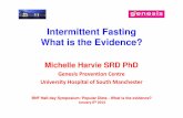 Intermittent Fasting What is the Evidence?