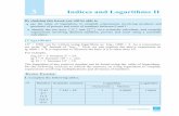 3 Indices and Logarithms II