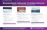 Essential ebook Collections For Institutions