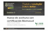 Hueso de aceituna con certificación Biomasud