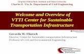 Welcome and Overview of VTTI Center for Sustainable ...