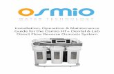 Osmio HT+ Dental and Lab Reverse Osmosis System Manual