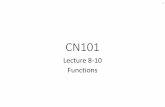 Lecture 8-10 Functions