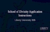 School of Divinity Application Instructions