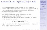 Lectures 25-26 April 29, May 4 2010 Physics 504, Shapiro