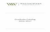 Graduate Catalog 2016-2017 - William Woods University