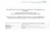 Acute Bi-level Non-Invasive Ventilation (NIV) Operational ...