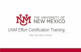 UNM Effort Certification Training