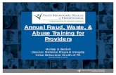 Annual Fraud, Waste, & Abuse Training for Providers
