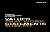 Catalogue 2019/2020 VALUES THAT WORK. STATEMENTS THAT …
