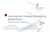 Learning from Common Mistakes by Madrid Users Madrid ...