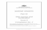 MARINE ORDERS Part 31 Ship surveys and certification Issue ...