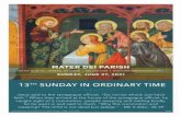 Mater Dei Parish |13th Sunday In Ordinary Time | June 27 ...