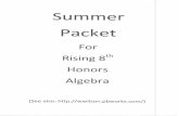 Wwilson / Summer Pre Algebra Packet - PBworks
