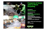 Prospects of Green Jobs in Waste Recycling