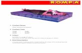 Product Name 2. Product Code - Rompa