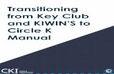 Transitioning from Key Club and KIWIN'S to Circle K Manual