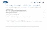 L-Lingo E-Book Your Success in Language Learning