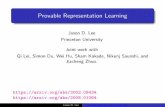 Provable Representation Learning