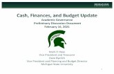 Cash, Finances, and Budget Update
