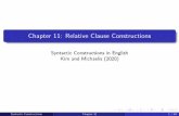 Chapter 11: Relative Clause Constructions
