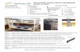 Assembly Instructions Bunkbed: Twin or Full