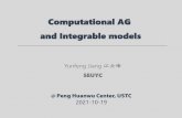 Computational AG and Integrable models