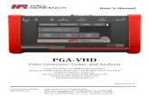 PGA-VHD Video Generator, Tester, and Analyzer User Manual