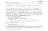 Product Security White Paper